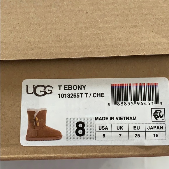 UGG Other - Ugg Toddler Girl T Ebony Chestnut boots NIB
